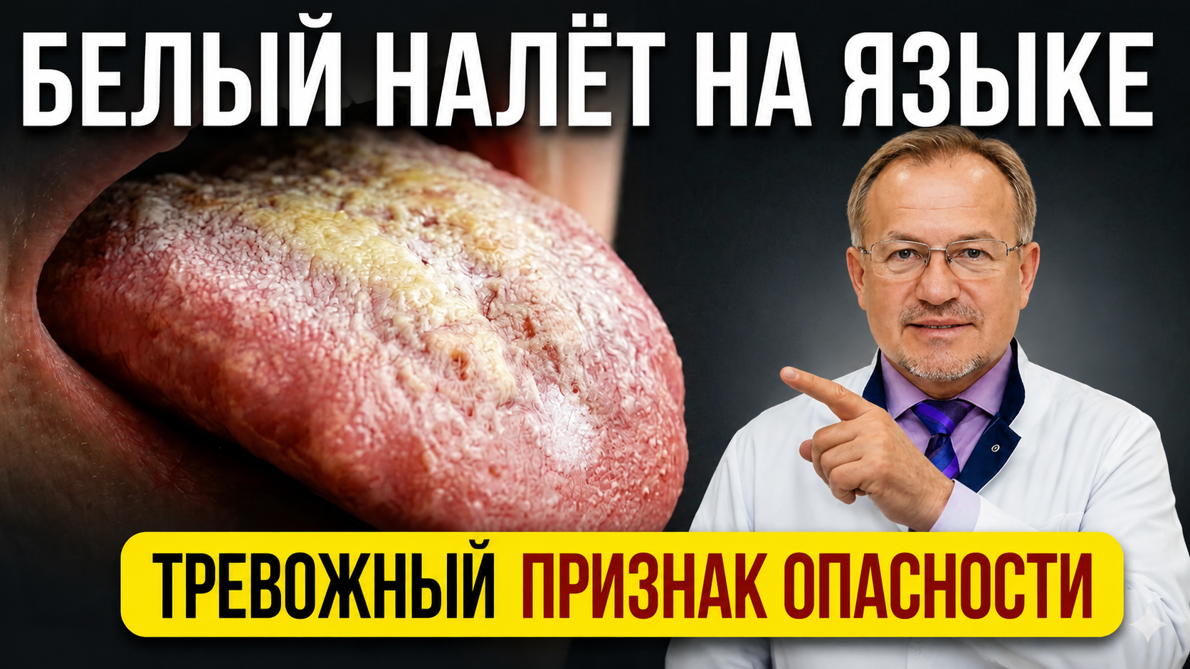 Белый налёт на языке: сигнал ЭТОГО органа